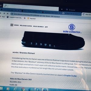 COPY - Brand new pair of Nike Air Darwin 360 Blackout